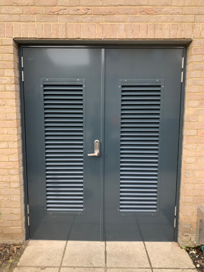 Steel Door Substation Louvred Doors